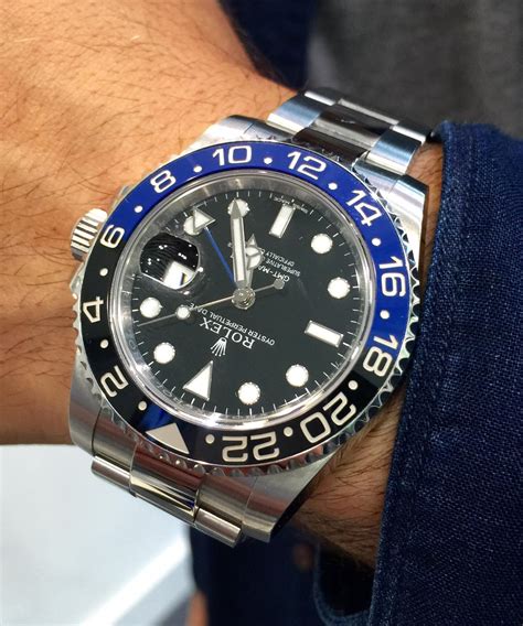 gmt ii rolex batman|Rolex gmt Batman for sale.